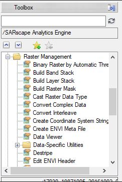 Raster management folder showing layer stack