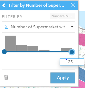 picture of the filter by number of supermarket procedure